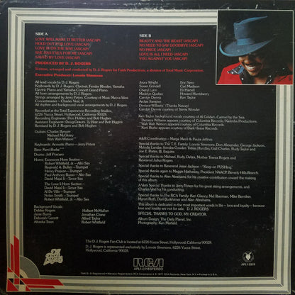 D. J. Rogers : Love, Music And Life (LP, Album)