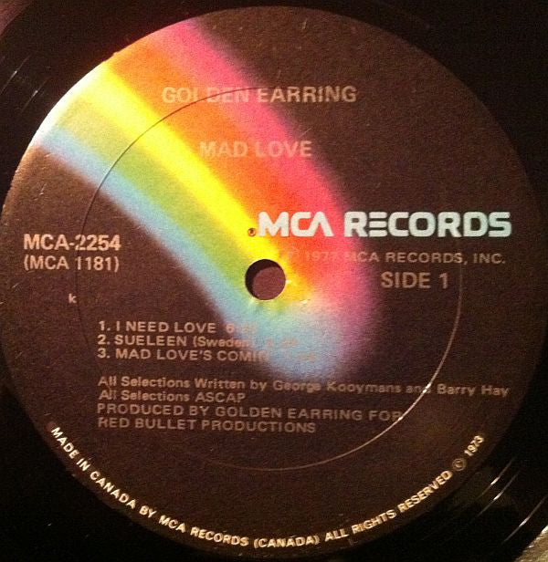 Golden Earring : Mad Love (LP, Album)