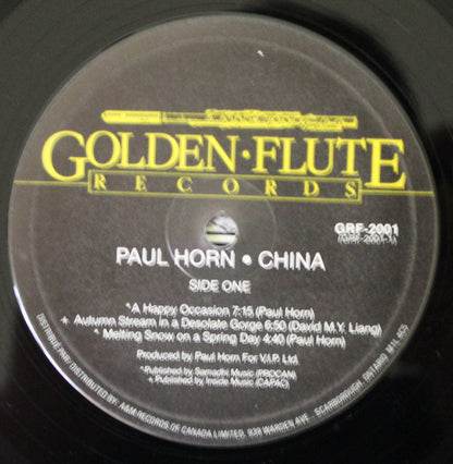 Paul Horn With Special Guest David M.Y. Liang* : China (LP, Album)
