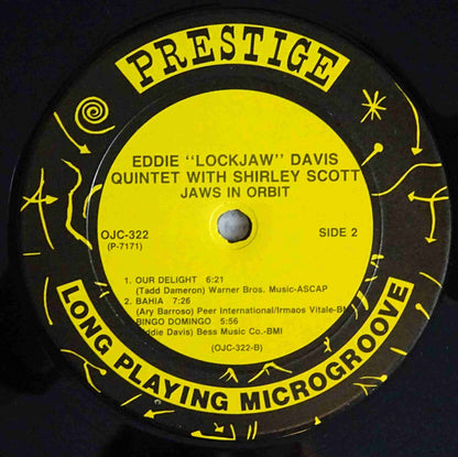 Eddie "Lockjaw" Davis Quintet* With Shirley Scott : Jaws In Orbit (LP, Album, Mono, RE)