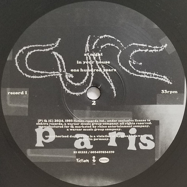The Cure : Paris (2xLP, Album, RE, RM)