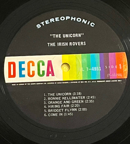The Irish Rovers : The Unicorn (LP, Album)