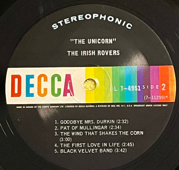 The Irish Rovers : The Unicorn (LP, Album)