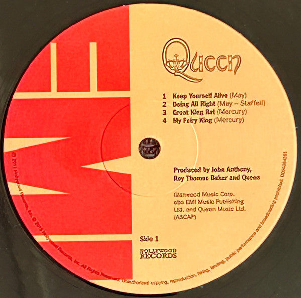 Queen : Queen (LP, Album, RE, RM, Hal)