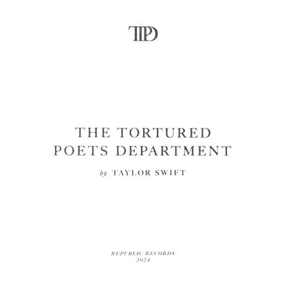 Taylor Swift : The Tortured Poets Department (2xLP, Album, Whi)