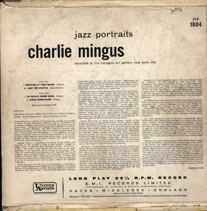 Charles Mingus : Jazz Portraits (LP, Album, Mono, RE)