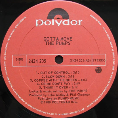The Pumps (3) : Gotta Move (LP, Album, Qua)