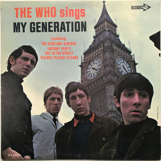 The Who : The Who Sings My Generation (LP, Album, Mono)