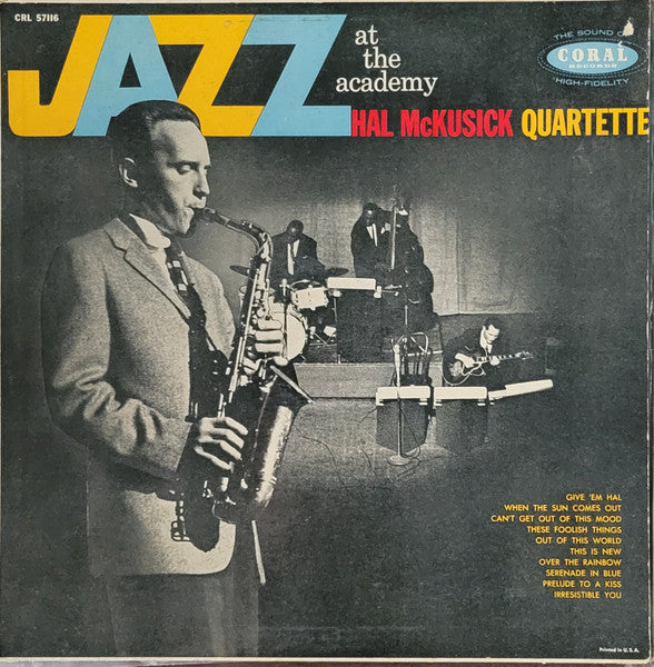 Hal McKusick Quartet : Jazz at The Academy (LP, Album, Mono)