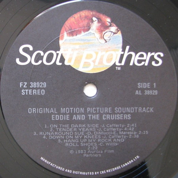 John Cafferty And The Beaver Brown Band : Eddie And The Cruisers (Original Motion Picture Soundtrack) (LP, Album)