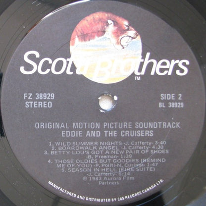 John Cafferty And The Beaver Brown Band : Eddie And The Cruisers (Original Motion Picture Soundtrack) (LP, Album)