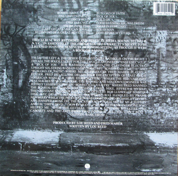 Lou Reed : New York (LP, Album)