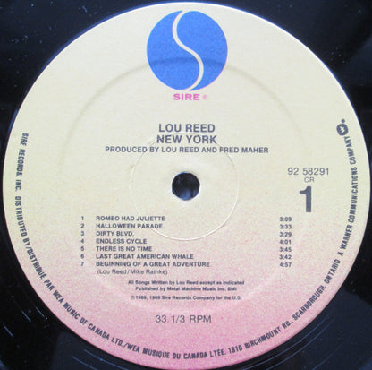 Lou Reed : New York (LP, Album)