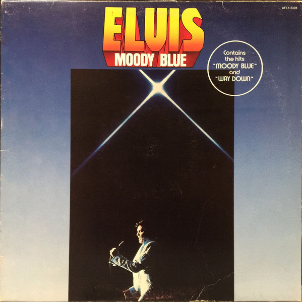 Elvis Presley : Moody Blue (LP, Album, Bla)