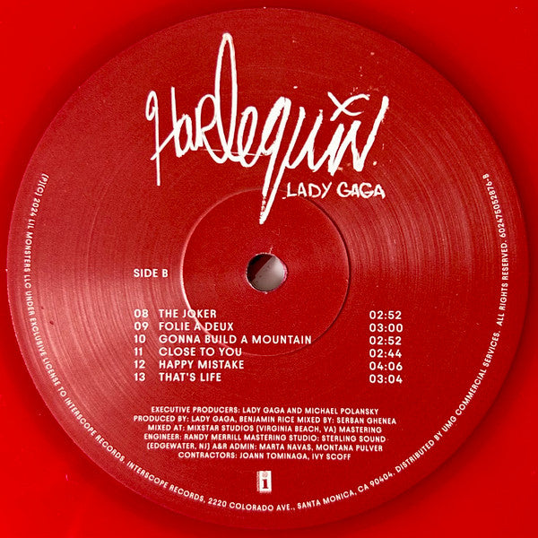 Lady Gaga : Harlequin (LP, Album, Red)
