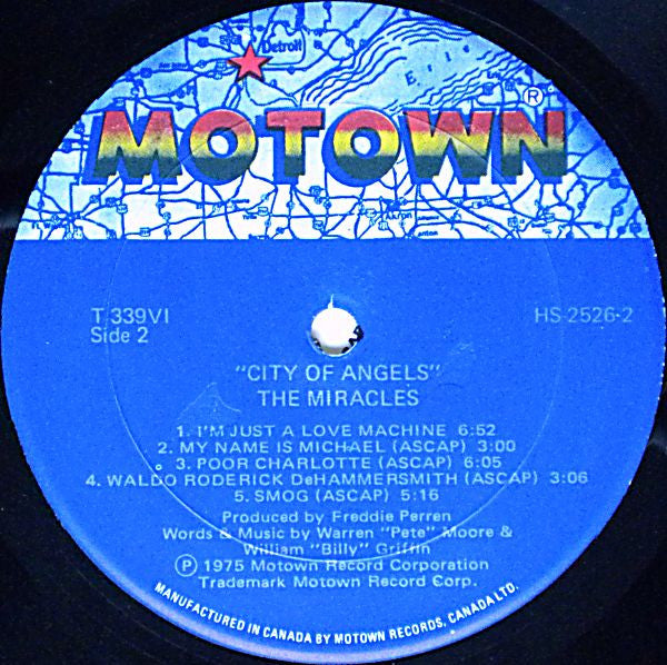 The Miracles : City Of Angels (LP, Album)