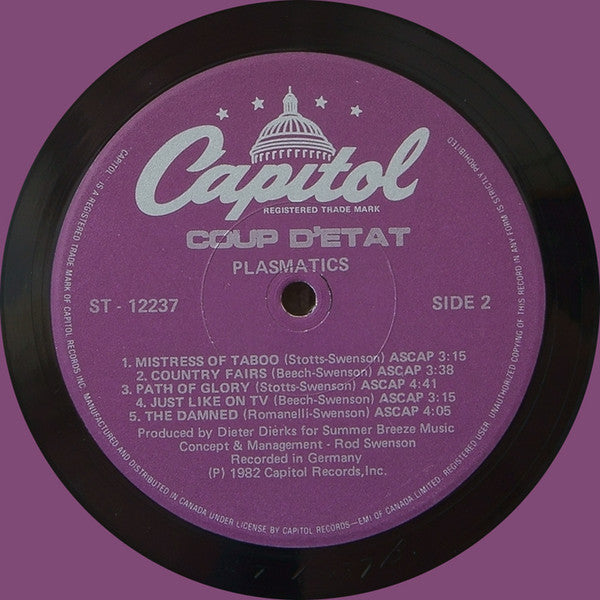 Plasmatics (2) : Coup D'Etat (LP, Album)