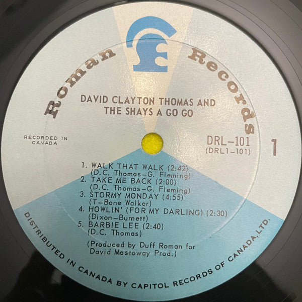 David Clayton-Thomas and The Shays : David Clayton Thomas And The Shays À Go-Go (LP, Album, Mono)