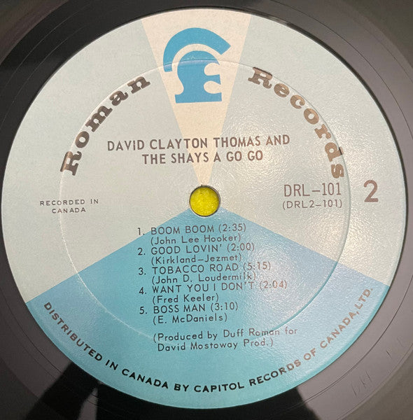 David Clayton-Thomas and The Shays : David Clayton Thomas And The Shays À Go-Go (LP, Album, Mono)