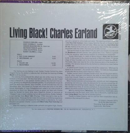 Charles Earland : Living Black! (Recorded LIVE! At The Key Club, Newark, N.J.) (LP, Album)