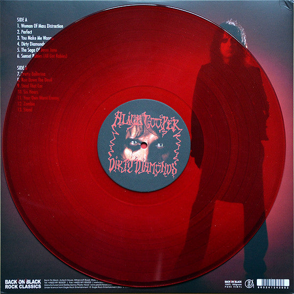 Alice Cooper (2) : Dirty Diamonds (LP, Album, Red)