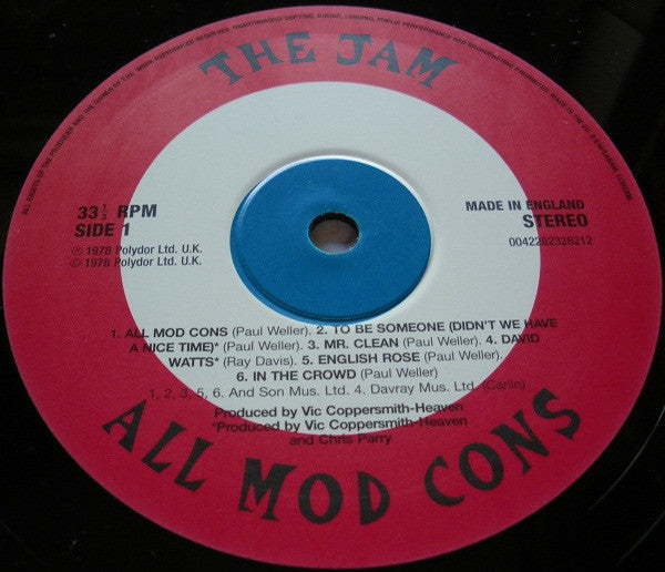 The Jam : All Mod Cons (LP, Album, RE)