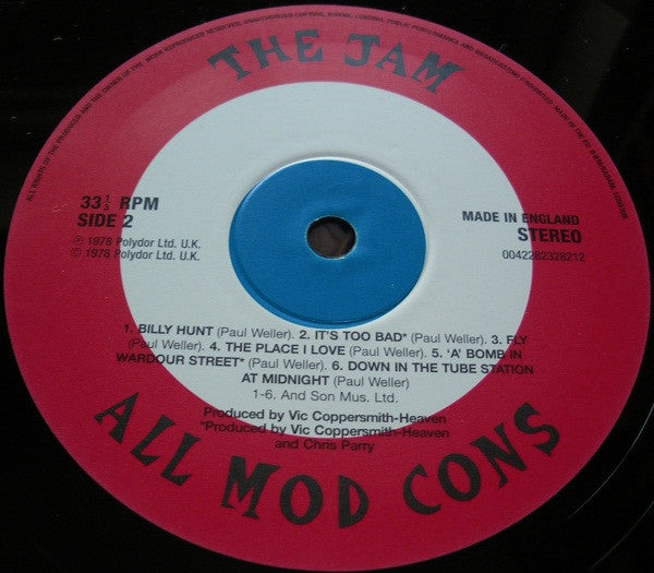 The Jam : All Mod Cons (LP, Album, RE)