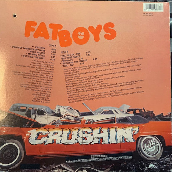 Fat Boys : Crushin' (LP, Album)