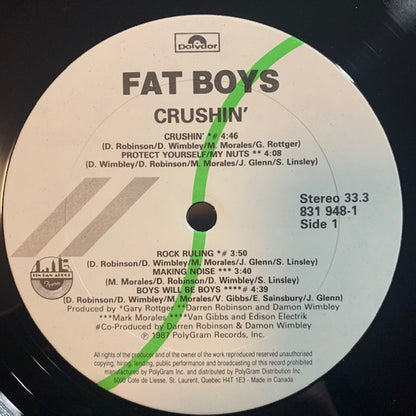 Fat Boys : Crushin' (LP, Album)