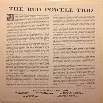 The Bud Powell Trio : The Bud Powell Trio (LP, Album, RE, RP)