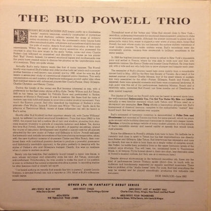The Bud Powell Trio : The Bud Powell Trio (LP, Album, RE, RP)