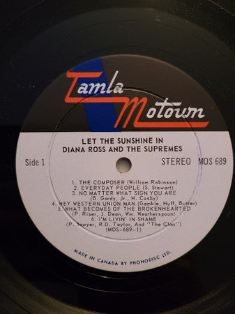 Diana Ross & The Supremes* : Let The Sunshine In (LP, Album)