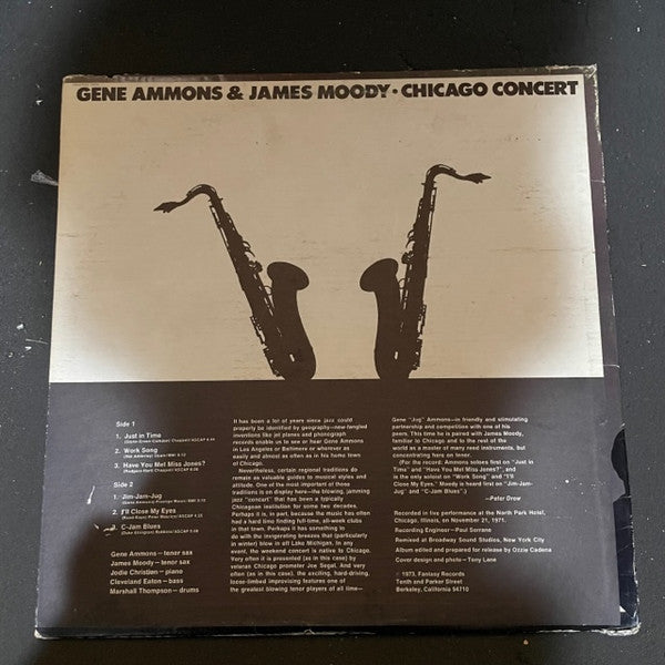 Ammons* & Moody* : Chicago Concert (LP, Album)