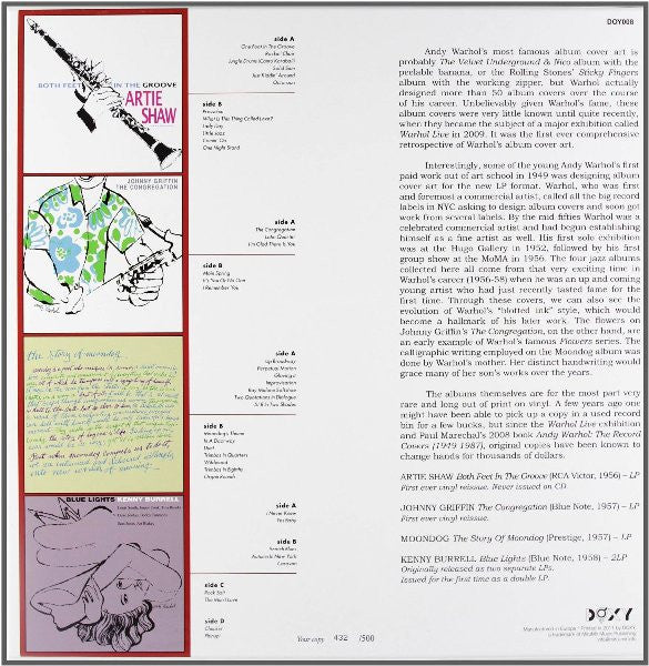 Various : Andy Warhol's Jazz Album Covers Vol.2 (LP, Album, RE, 140 + LP, Album, RE, 140 + LP, Albu)