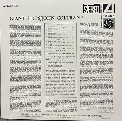 John Coltrane : Giant Steps (LP, Album, RE, 180)