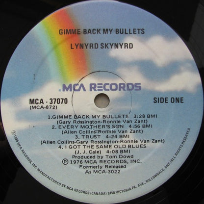 Lynyrd Skynyrd : Gimme Back My Bullets (LP, Album, RE)
