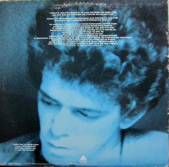 Lou Reed : Rock And Roll Heart (LP, Album)