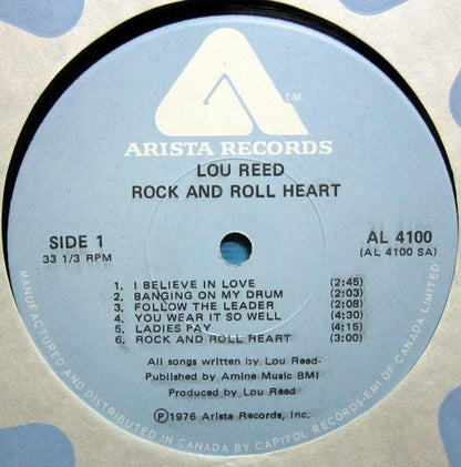 Lou Reed : Rock And Roll Heart (LP, Album)