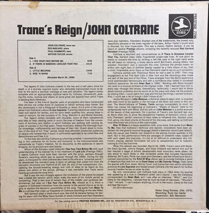 John Coltrane : Trane's Reign (LP, Album, RE, RM, Fak)