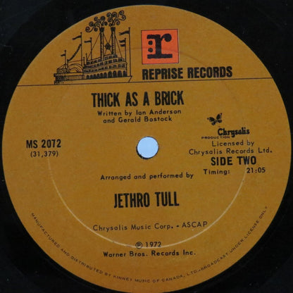 Jethro Tull : Thick As A Brick (LP, Album, Gat)