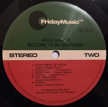 Alice Cooper (2) : Welcome To My Nightmare (LP, Album, RE, RM, Gat)