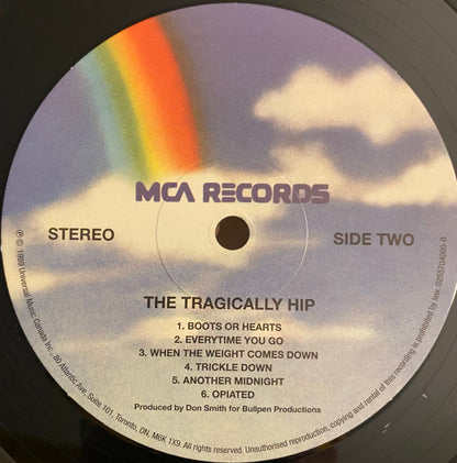 The Tragically Hip : Up To Here (LP, Album, RE)