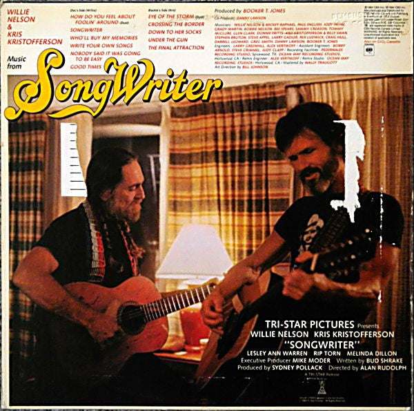 Willie Nelson & Kris Kristofferson : Music From Songwriter (LP, Album)