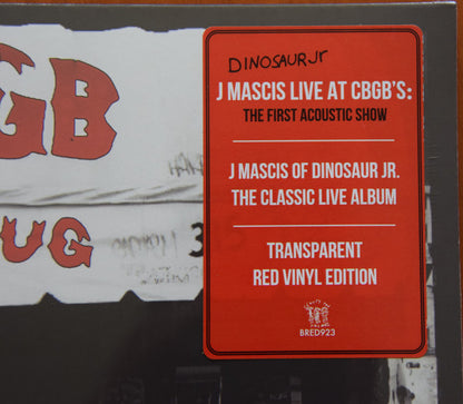 Dinosaur Jr. / J Mascis : J Mascis Live At CBGB's: The First Acoustic Show (LP, Album, RE, Red)
