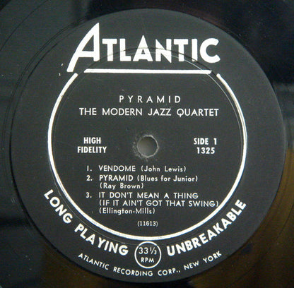 The Modern Jazz Quartet : Pyramid (LP, Album, Mono, Bla)