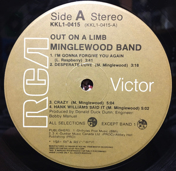 Minglewood Band : Out On A Limb (LP, Album)