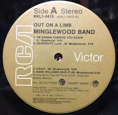 Minglewood Band : Out On A Limb (LP, Album)