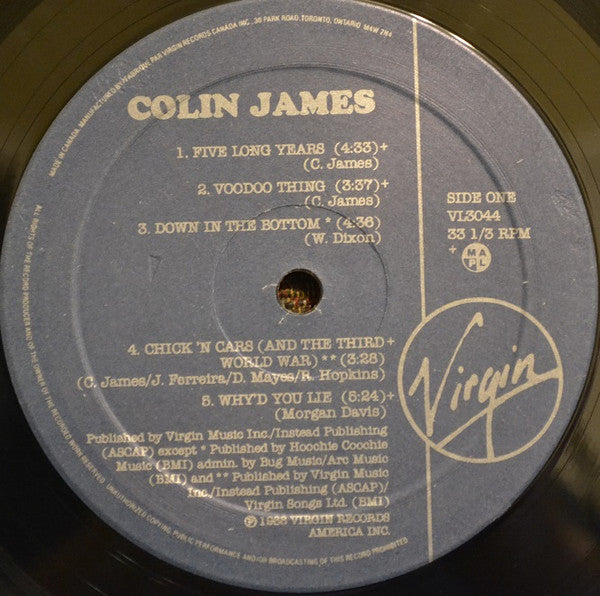 Colin James (2) : Colin James (LP, Album)