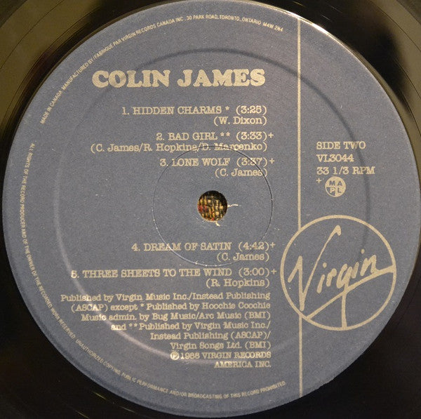 Colin James (2) : Colin James (LP, Album)
