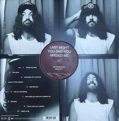 Hazlett (3) : Last Night You Said You Missed Me (LP, Album, Red)